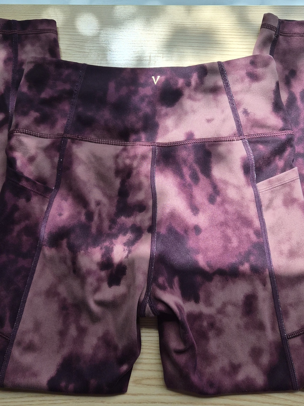 Victoria Secret Purple Tie-Dye Leggings